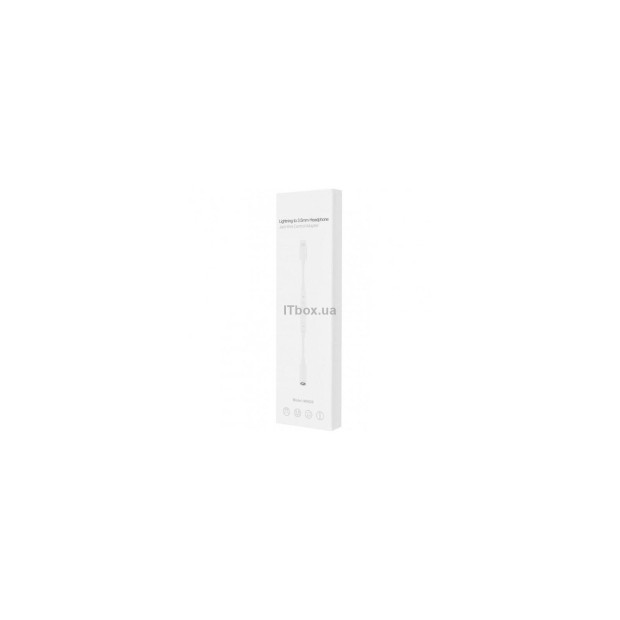Перехідник XoKo Lightning to 3,5 мм + мікрофон (Білий) OPT-MH020